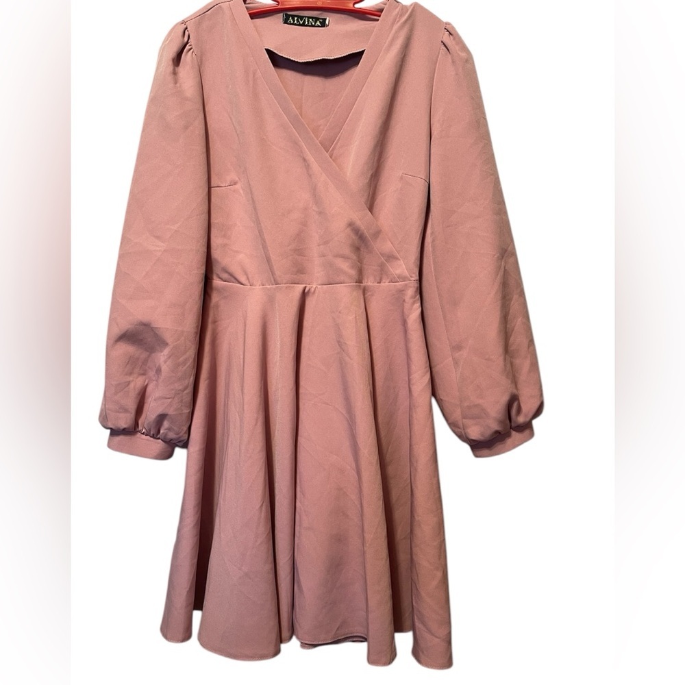 Alvina Mauve high low Dress